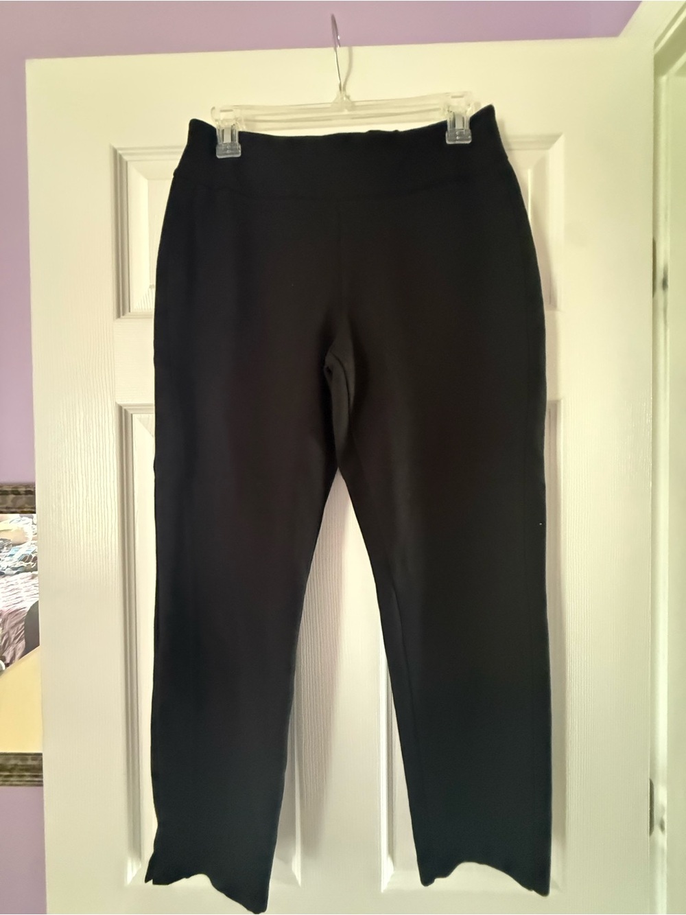 Express Black Straight-Leg Pull-On Pants